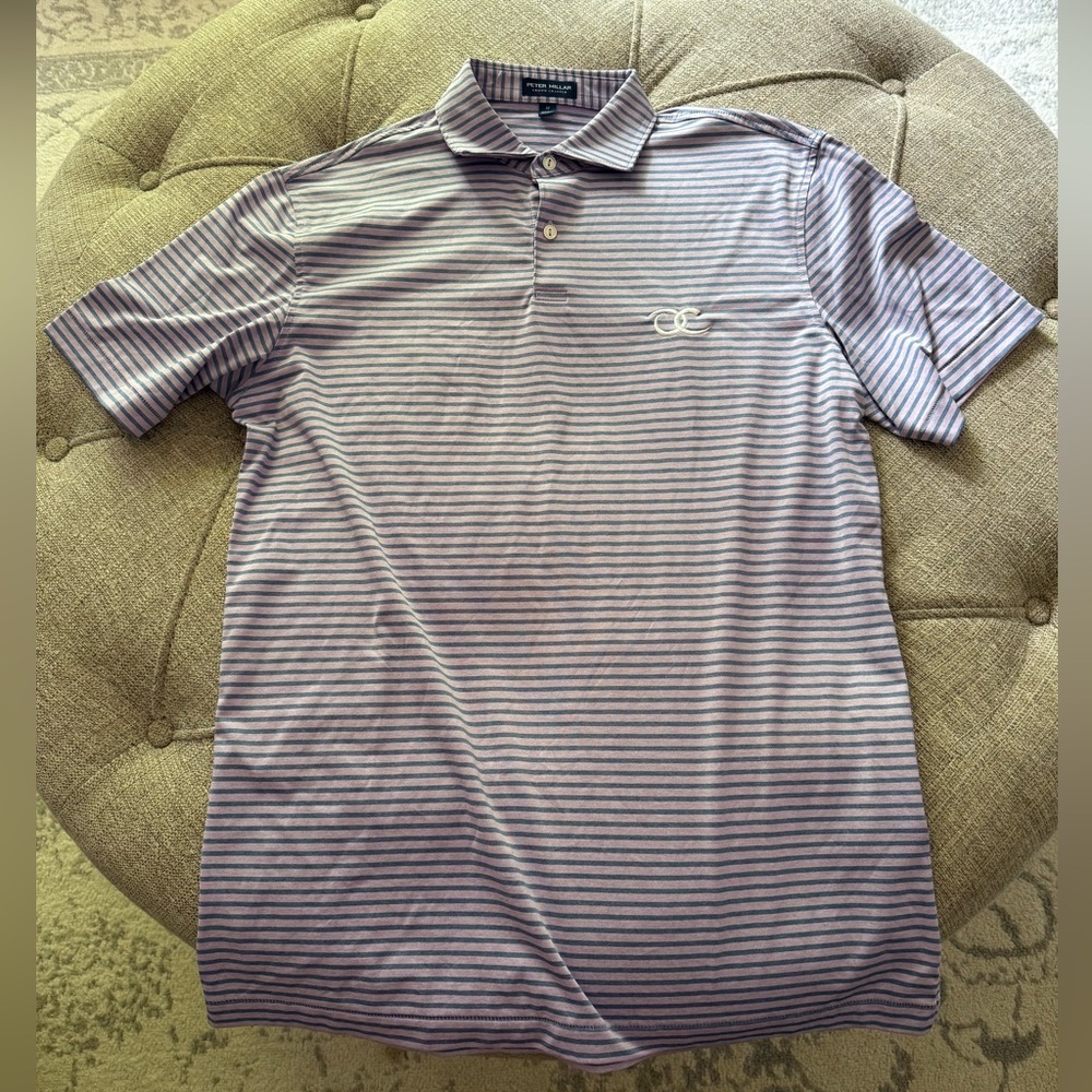 Peter MillarStriped Polo Shirt